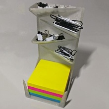 post-it drawing pin paperclip holder home office organization postit postitholder xtremepower xtreme 3d print 3d print model - Mito3D