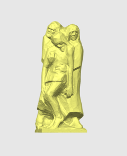 posmodernista Jesús piedad estatua 3d print model - Mito3D