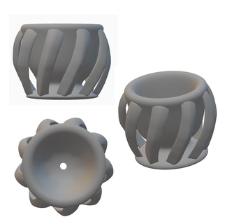 pot3 pot pots ornement plantes fleurs succulentes maison jardin conception art moderne géométrique 3d print model - Mito3D