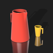 pot & cup 3d print model - Mito3D