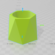 pot + kalıp ev saksı bakın geometrik beton çimento 3d print model - Mito3D