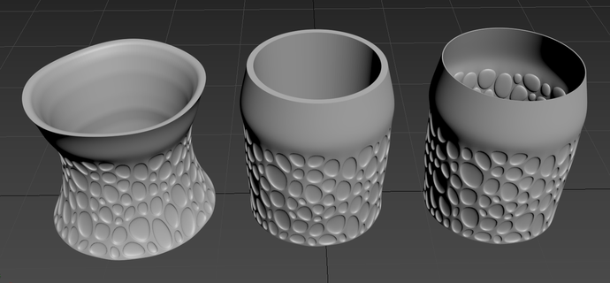 pot 1 vase planteur grand trousse surface 3d print model - Mito3D