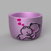 pot de l'ours des emoji la maison lapin vase 3d print model - Mito3D