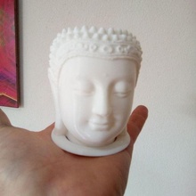 pot cactus head buddha boil pendant pots flower robert 3d print model - Mito3D