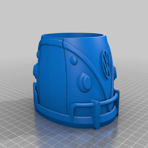 pot crayons vw combi containers 3D print model - Mito3D