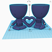 pot love tool lovers valentine's day heart 3d print model - Mito3D
