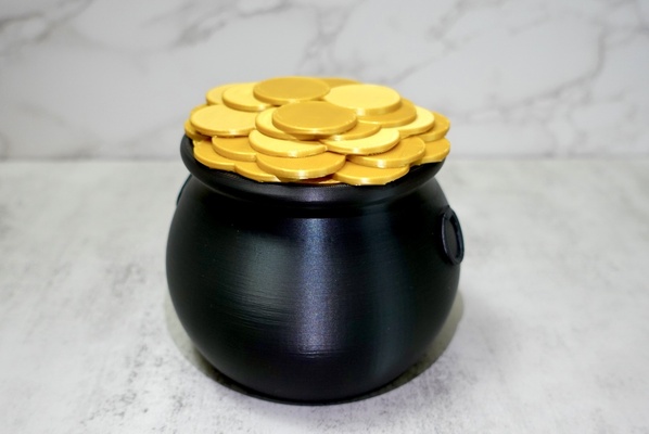 pot of gold organizer mysticmesh3d saint patricks day st pattys coins 3d print model - Mito3D