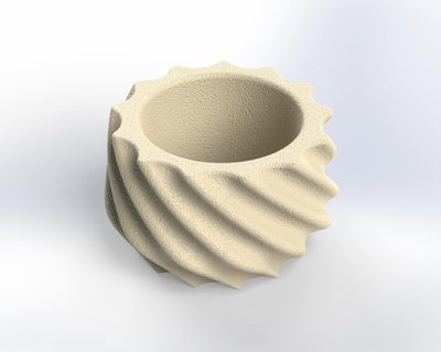 Panela ov recipiente base banheiro jantar cozinha decoração vaso enfeite 3d print model - Mito3D