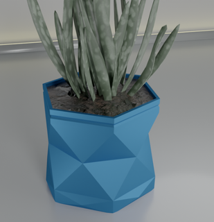 maceta planta suculento 16 cactus hoja flora naturaleza geométrico crecimiento conserva áloe jardinería decoración cuenco florero vajilla casa 3d print model - Mito3D