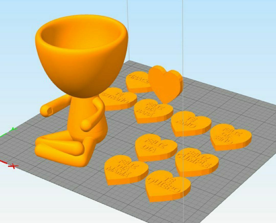 Panela robert potes coração 3D print model - Mito3D