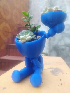 pot robert thinking Home succulent garden home 3d print model - Mito3D