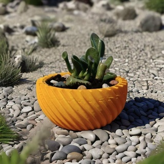 pot spiral Fashion flower accessories props fashion 3d print model - Mito3D