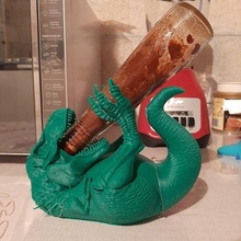 potabotella dinosaurio rex 3d print model - Mito3D