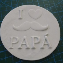 potato cookie dad father happy day cutting cutter fondant porcelain clay 3d print model - Mito3D
