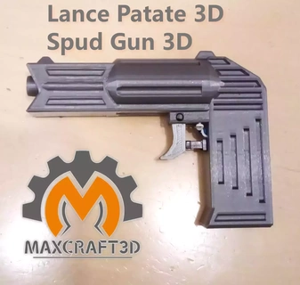 potato gun pla cannon air purifier spud rifle 3d print model - Mito3D