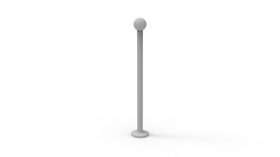 poteau pole pole post 3d print modeling models piece bar post stick sign support accessories  3d print model - Mito3D