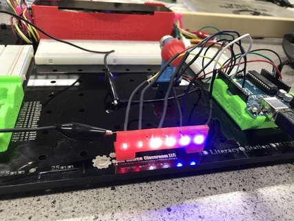 potentiometer controlled led bar graph 3dx 3dls 3d literacy station printing 3d print model - Mito3D