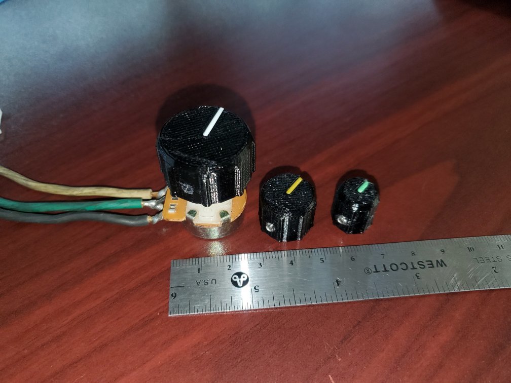 potenciómetro perillas mando volumen electrónica 3D print model - Mito3D
