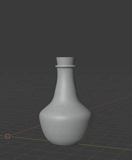 potion bottle flask witchy blender object 3d print model - Mito3D
