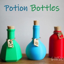 iksir şişeleri ev vazo sihirli harry potter tasarım küçük güzellik renk 3d print model - Mito3D