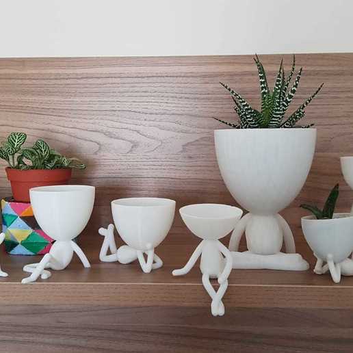 potman alle Serien home Pflanzer potie Garten pot Mann Kaktus saftig sind Blumentopf Blume cactuspot vase Dekoration neue Blumen-vase 3D print model - Mito3D