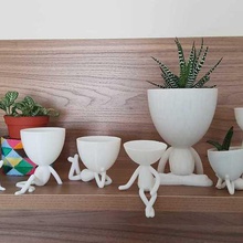 potman todas as séries a casa plantadeira potie jardim pote homem cactus suculenta vaso de flores flor cactuspot decoração novo o 3d print model - Mito3D