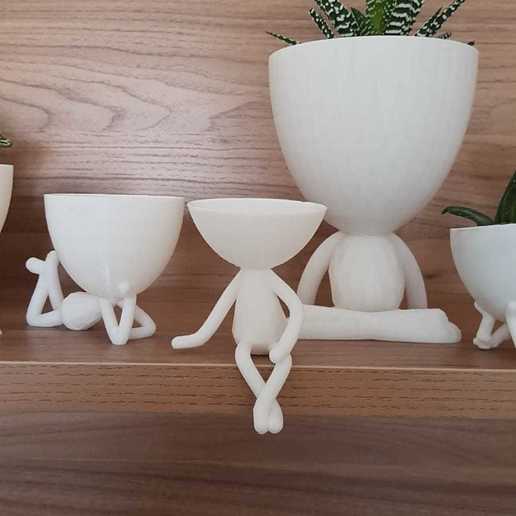 potman series5 home pot Mann Kaktus saftig sind Blumentopf Blume cactuspot vase Dekoration 3D print model - Mito3D