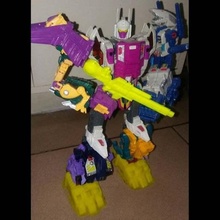 potp abominus laserblaster lg game combiner wars power primes transformers mechanical toys 3d print model - Mito3D