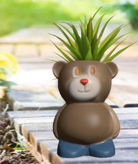 mis pot ours maison jardin cuisine 3d print model - Mito3D