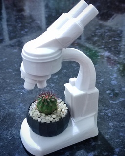 saksı mikroskop tencere sağlık ilaç biyoanaliz teknoloji uzmanı laboratuar Biyoloji ekici çömlekçi bitki yüzme havuz saksısı 3d print model - Mito3D