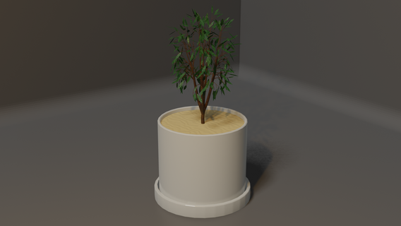 in vaso pianta impianti pentola fiore albero decorazione casa Casa deco fiori 3d print model - Mito3D