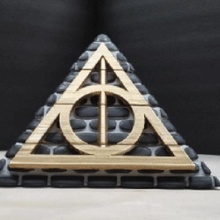 potter pyramid box chamber secrets gadget wizard wand niffler voldemort hogwarts ron weasley jewelry storage deathly hallows harry 3d print model - Mito3D