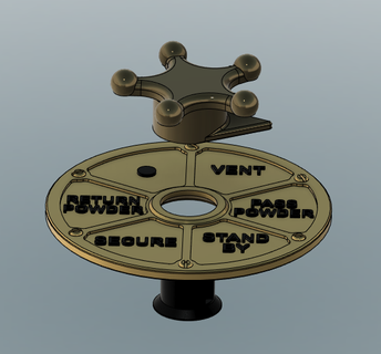 powder room bell dial powder room battleship dial  3d print model - Mito3D