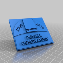 powell observatorio v1 w fechas de la herramienta La impresión en 3d 3d print model - Mito3D