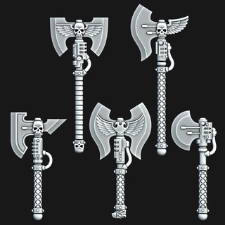 power axes 40kg 28mm wargaming table hammer war 42k space marines melee weapon relic axe 3d print model - Mito3D