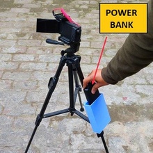 power bank attachment case tripod camera stand - vlogger's battery vlogging 3d print model - Mito3D