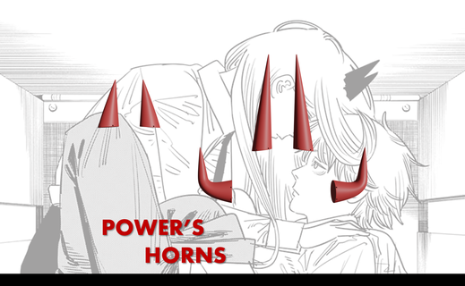 power horns chainsaw man cuernos poder hombre de las motosierras chainsawman horn demon cosplay anime otaku accessory 3d print model - Mito3D