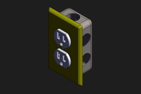 Puissance sortie chambre outils électrique nom roy 3d print model - Mito3D