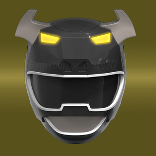energia ranger casco nero energia ranger toro forza selvaggia ranger nero Toro 3d print model - Mito3D