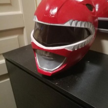 power ranger rouge casque divers cosplay 3d print model - Mito3D