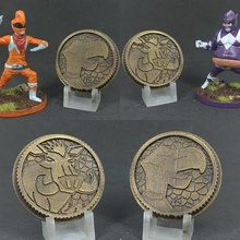 power rangers - entelodont & terror-bird bulk skull coins legacy morpher super sentai replacement coin lightning colection 3d print model - Mito3D