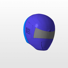 power rangers inspace azul capacete de arquivo stl vários mmpr Impressão 3d ranger 3d print model - Mito3D