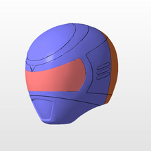 power rangers inspace pink helmet stl file various mmpr 3d print ranger blue 3d print model - Mito3D