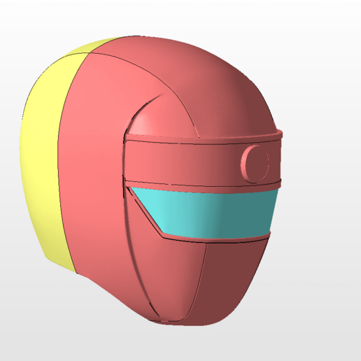 power rangers rojo alien casco archivo stl de la impresión en 3d varios ranger rosa green gold amarillo negro azul zeo el mmpr extranjero 3D print model - Mito3D