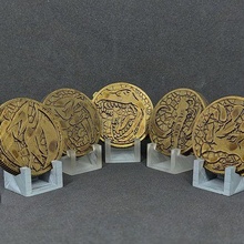 Puissance rangers super sentai dinosaure pouvoirs ky ry zyuranger pièces monnaie 1993 morpher remplacement héritage 3d print model - Mito3D