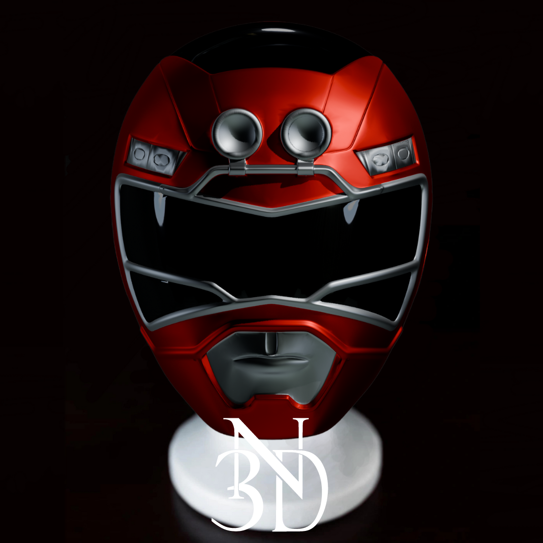 guardas turbo vermelho capacete mmpr guarda zeo verde branco preto 3D print model - Mito3D