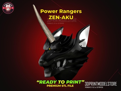 Puissance rangers sauvage Obliger zen aku siver gaoranger Loup démon 3d print model - Mito3D
