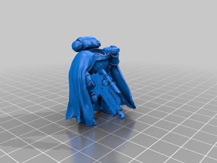 power snipers 1 & 2 bolt action rifle armor sniper space marine tabletop gaming 3d printing 3d print model - Mito3D