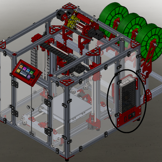 power supply unit holder psu 3D print model - Mito3D
