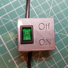 güç sıradan iki Tel kablosu montaj, düz yüzey dışındaki sigorta kutusu anahtarı aracı kasa tutucu rocker montaj elektronik 3d print model - Mito3D